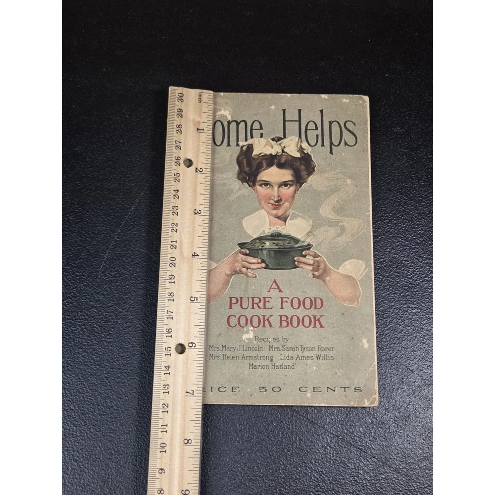 Home Helps A Pure Food Cook Book by NK Fairbank Company - Antique 1910 Paperback